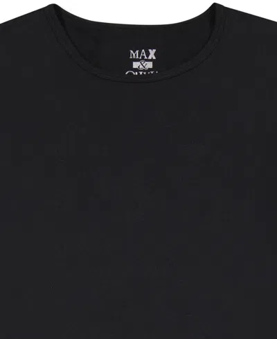 Max & Olivia Big Boys 2-piece Matching Base Layer Set In Black