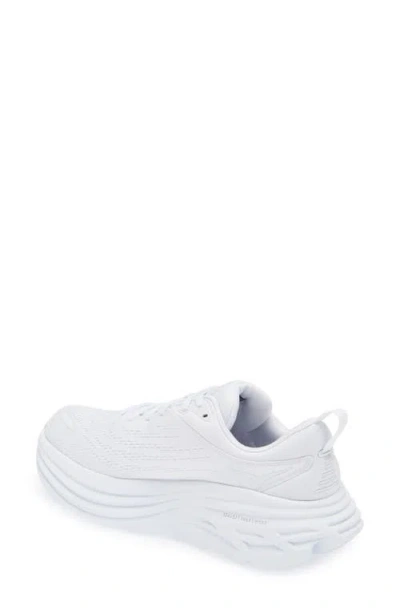 Hoka Bondi 8 Rubber-trimmed Mesh Sneakers In White