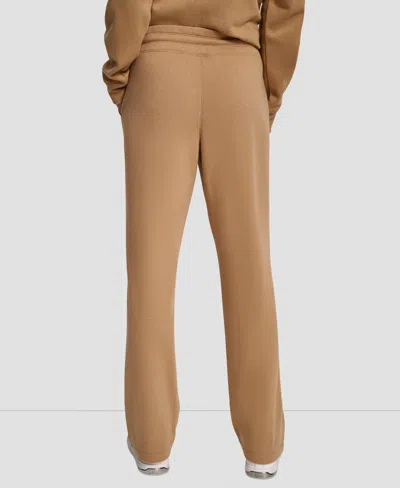 Dkny Women's Sport Stacked Transfer Logo Track Pants In Brown