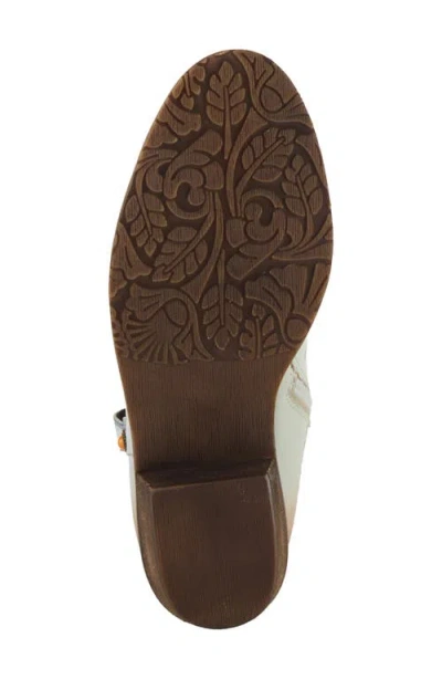 L'artiste By Spring Step Galop Embossed Floral Leather Bootie In Multi