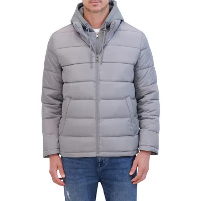 Kenneth Cole New York Water Resistant Puffer Jacket In Blue