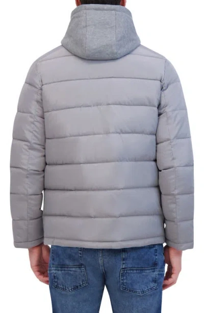 Kenneth Cole New York Water Resistant Puffer Jacket In Blue