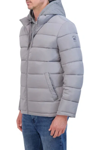 Kenneth Cole New York Water Resistant Puffer Jacket In Blue