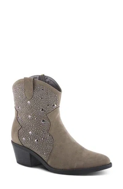 Patrizia By Spring Step Westeria Embellished Western Boot In Gray