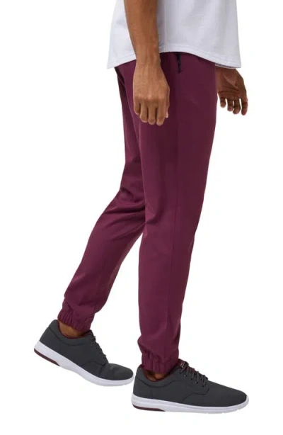 Travismathew Sport Mode Twill Joggers In Purple