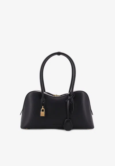 Stella Mccartney Stella Ryder Medium Vegan Leather Shoulder Bag In Black