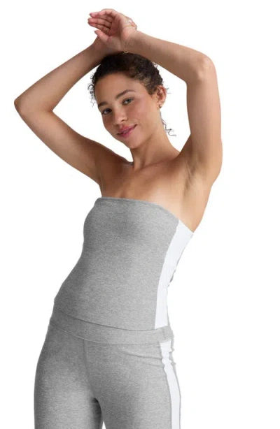 Beyond Yoga Space Dye Strapless Stripe Crop Top