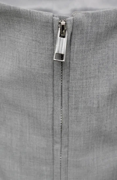 Mango Barile Half-zip Jacket In Gray