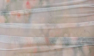 Afrm Indina Floral Mesh Body-con Maxi Dress