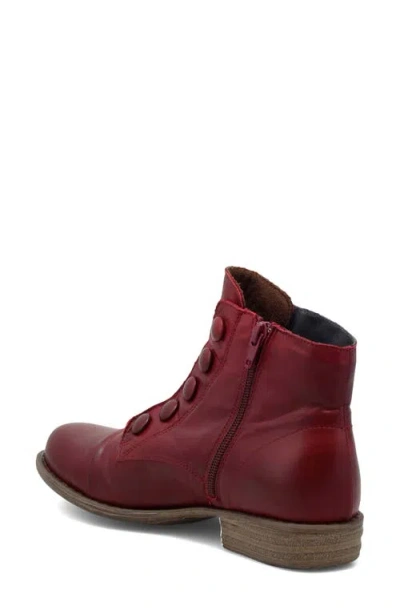 Miz Mooz Louise Slightly Slouchy Bootie In Burgundy