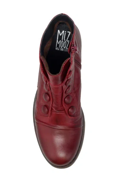 Miz Mooz Louise Slightly Slouchy Bootie In Burgundy
