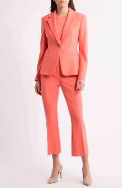 Hugo Boss Boss Jia One-button Blazer In Blue