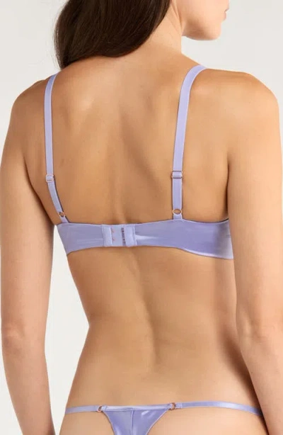 Hunkemoller Hunkemöller Charlie Lace & Mesh Underwire Bra In Purple