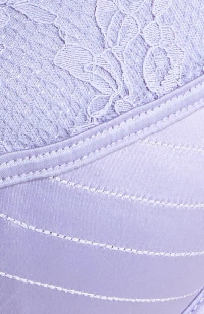 Hunkemoller Hunkemöller Charlie Lace & Mesh Underwire Bra In Purple