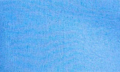 Wayf Giulia Strapless Linen Blend Midi Sundress In Blue