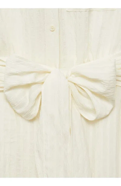 Mango Sero Sleeveless Shirtdress In Sand