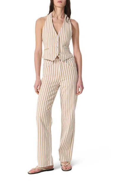 Rag & Bone Ethel Button-up Vest In Brown