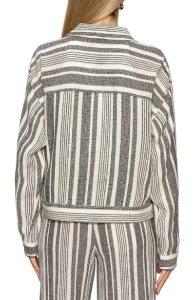 Sanctuary Shoreside Jacket In Atlantic Stripe In Blue