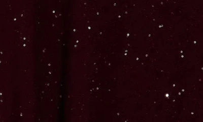 Sofia Cashmere Sequin V-neck Wool Cashmere Blend Sweater In Burgundy
