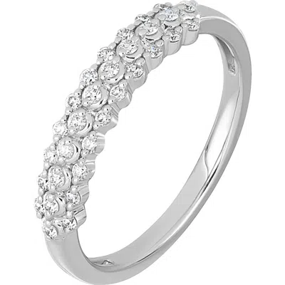 Bony Levy Mykonos 18k White Gold Diamond Stackable Ring In Metallic
