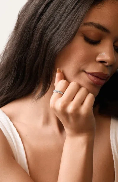 Bony Levy Mykonos 18k White Gold Diamond Stackable Ring In Metallic