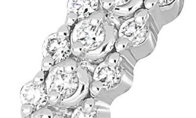 Bony Levy Mykonos 18k White Gold Diamond Stackable Ring In Metallic