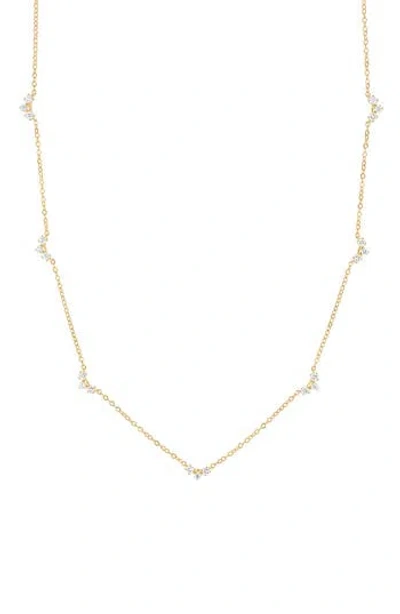 Bony Levy Rita 18k Yellow Gold Diamond Station Necklace In Gold