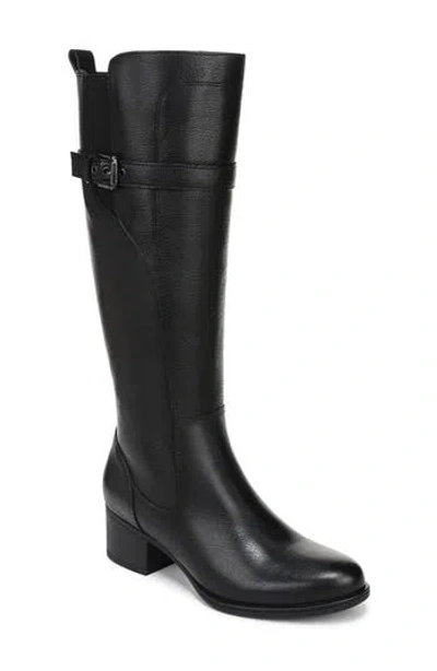 Naturalizer Womens Kenna Knee High Boots Regular Wide Calf Extra Wide Calf In Black