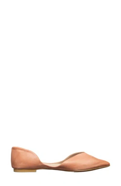 Antelope Thea Pointed Toe Flat In Nude