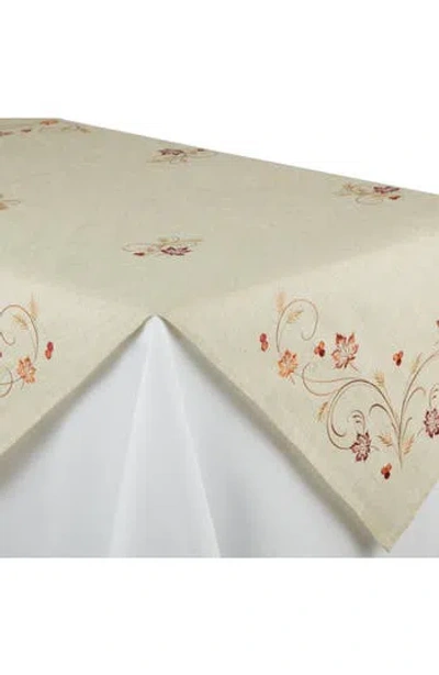 Design Imports Autumn Wheat Square Table Topper In Green