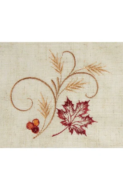 Design Imports Autumn Wheat Square Table Topper In Green