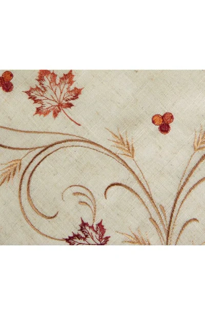 Design Imports Autumn Wheat Square Table Topper In Green