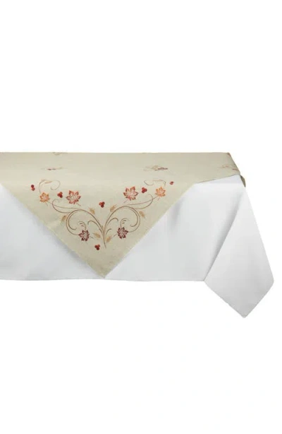 Design Imports Autumn Wheat Square Table Topper In Green