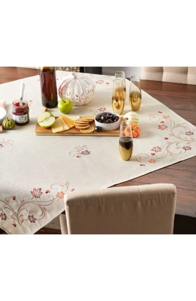Design Imports Autumn Wheat Square Table Topper In Green