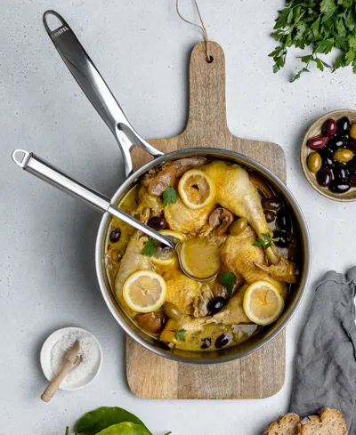 Cristel Castel Pro Ultraply 5.5 Qt. Stainless Steel Saute Pan In Metallic