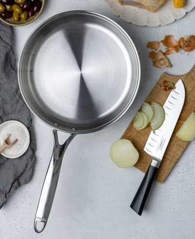 Cristel Castel Pro Ultraply 5.5 Qt. Stainless Steel Saute Pan In Metallic