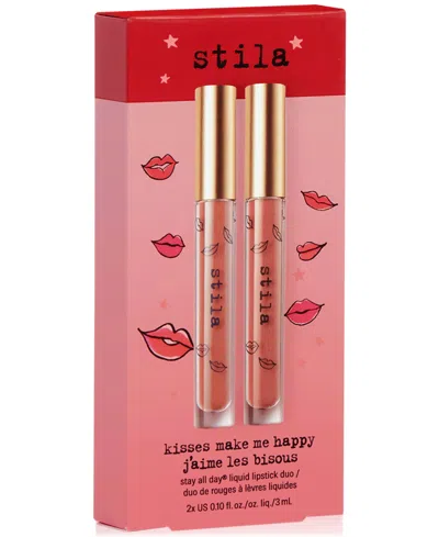 Stila Kisses Make Me Happy Stay All Day Liquid Lipstick Duo In Multi