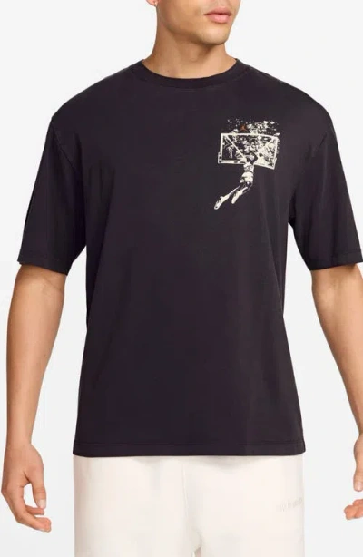 Jordan 1985 Oversize Graphic T-shirt In Black