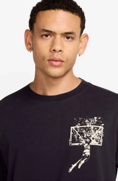 Jordan 1985 Oversize Graphic T-shirt In Black
