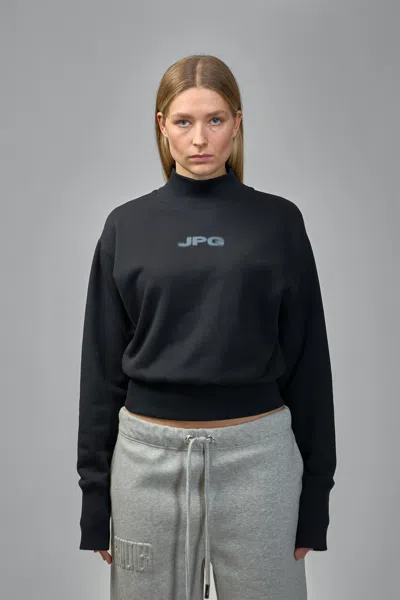 Jean Paul Gaultier Cropped Crew Neck In Black