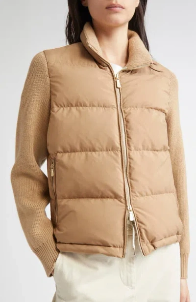 Eleventy Down Puffer Jacket In Neutral