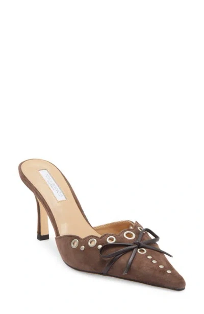 Tony Bianco Shae Pointed Toe Mule In Brown