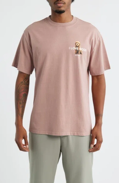 Santo Studio I Love Dogs Graphic T-shirt In Brown