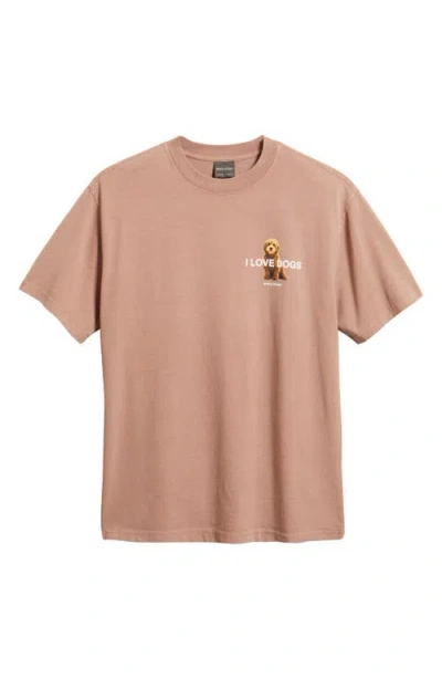 Santo Studio I Love Dogs Graphic T-shirt In Brown