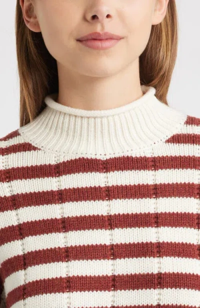 Rails Corrine Stripe Mock Neck Sweater In Multi