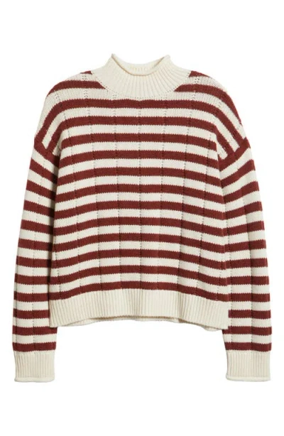 Rails Corrine Stripe Mock Neck Sweater In Multi