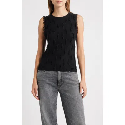 Rails Vidana Fringe Texture Sweater Vest In Black