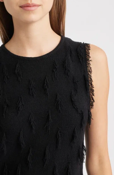 Rails Vidana Fringe Texture Sweater Vest In Black
