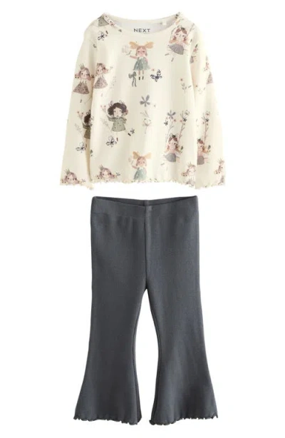 Next Kids' Mix & Match T-shirts & Flared Leggings Set In Multi