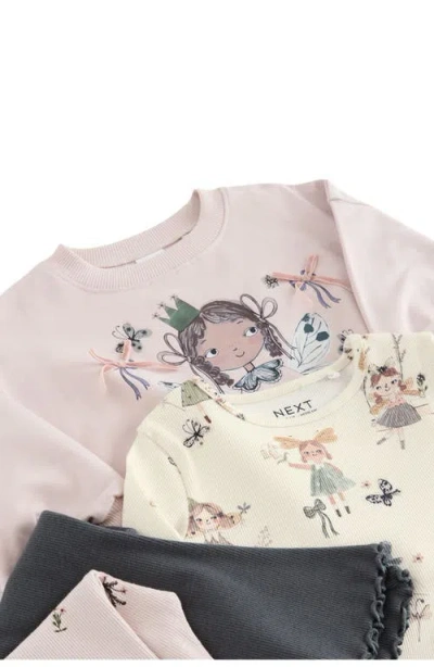 Next Kids' Mix & Match T-shirts & Flared Leggings Set In Multi